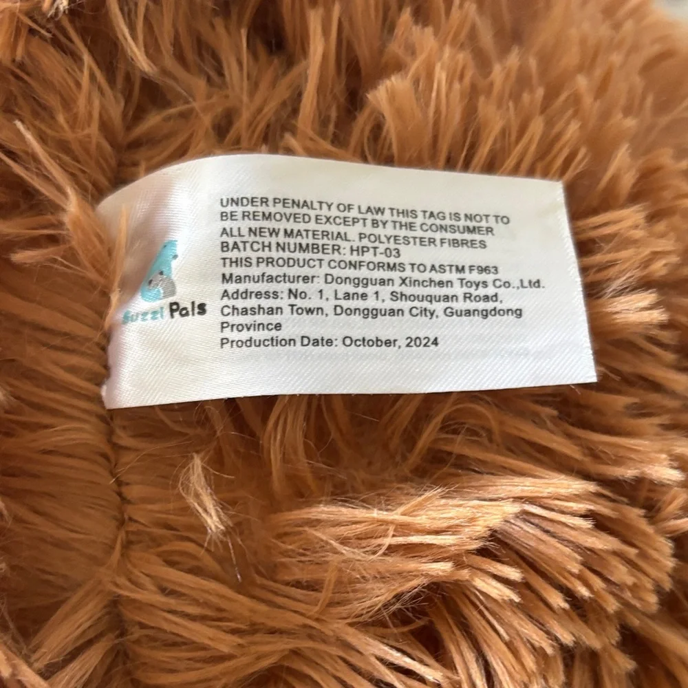 Plush/ bouncer Highland Cow Stuffed Animal - Rust Brown - Picture 4 of 7